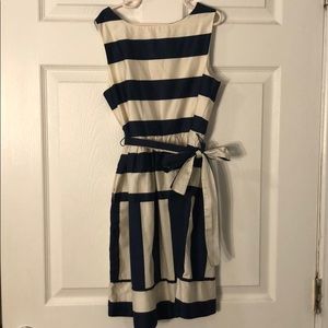 CrewCuts navy and ivory dress with pockets